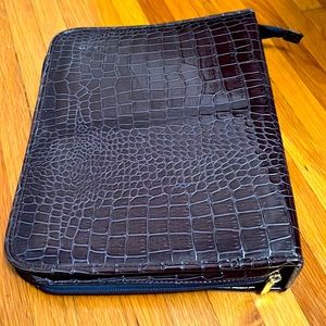 ✅ VINTAGE Alligator Print Animal Skin Printed Fancy Luxurious Office Binder